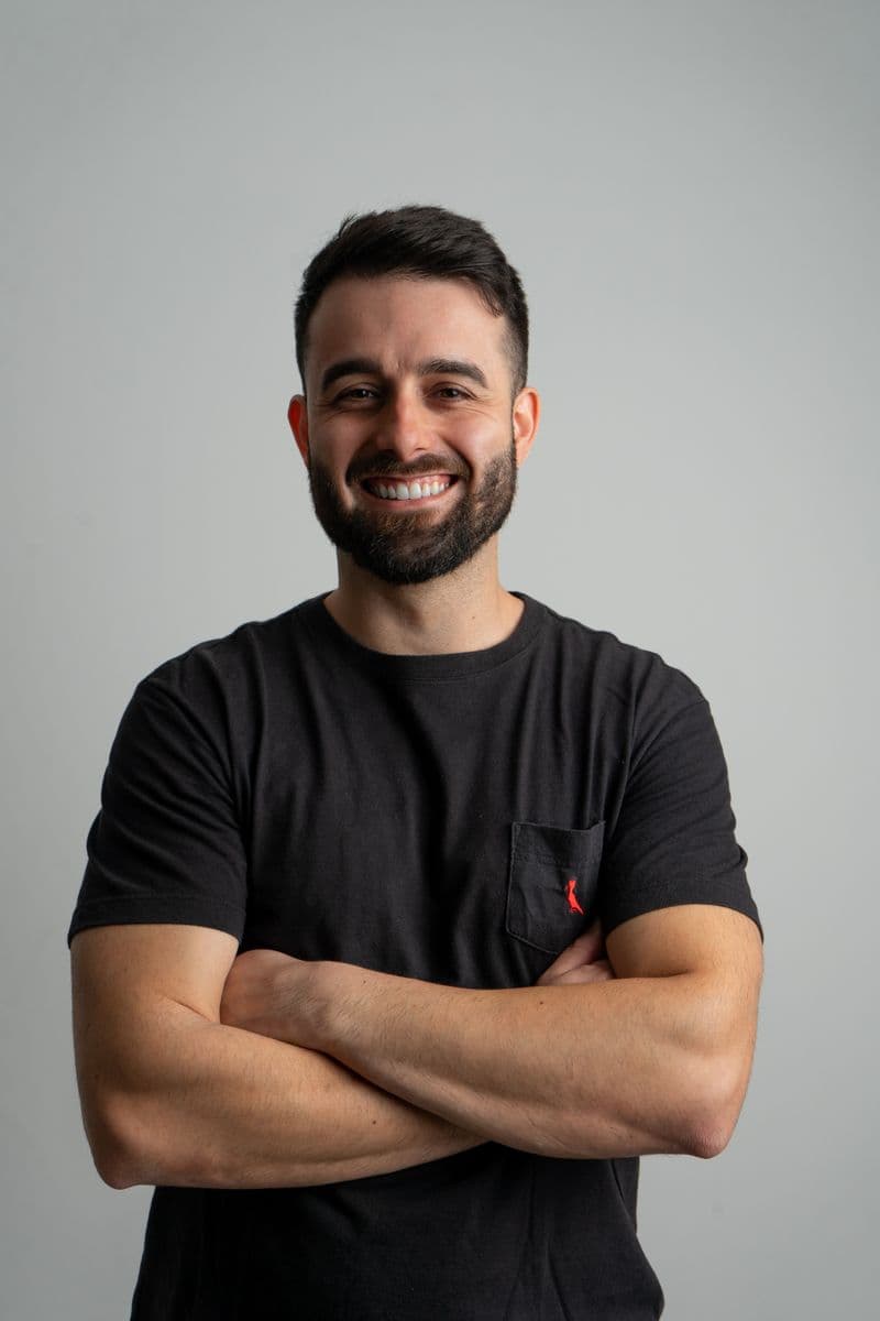 Portrait of a smiling bearded man